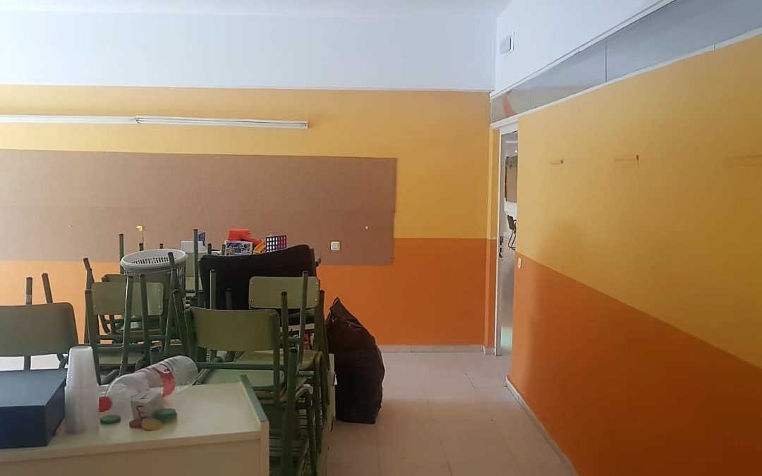 El Ayuntamiento de Velilla ha aprovechado las vacaciones de Navidad para realizar obras de mantenimiento en el CEIP Valdemera
