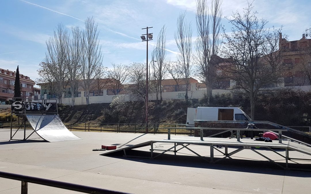 Traslado del skatepark con motivo del comienzo de las obras de ampliación del instituto