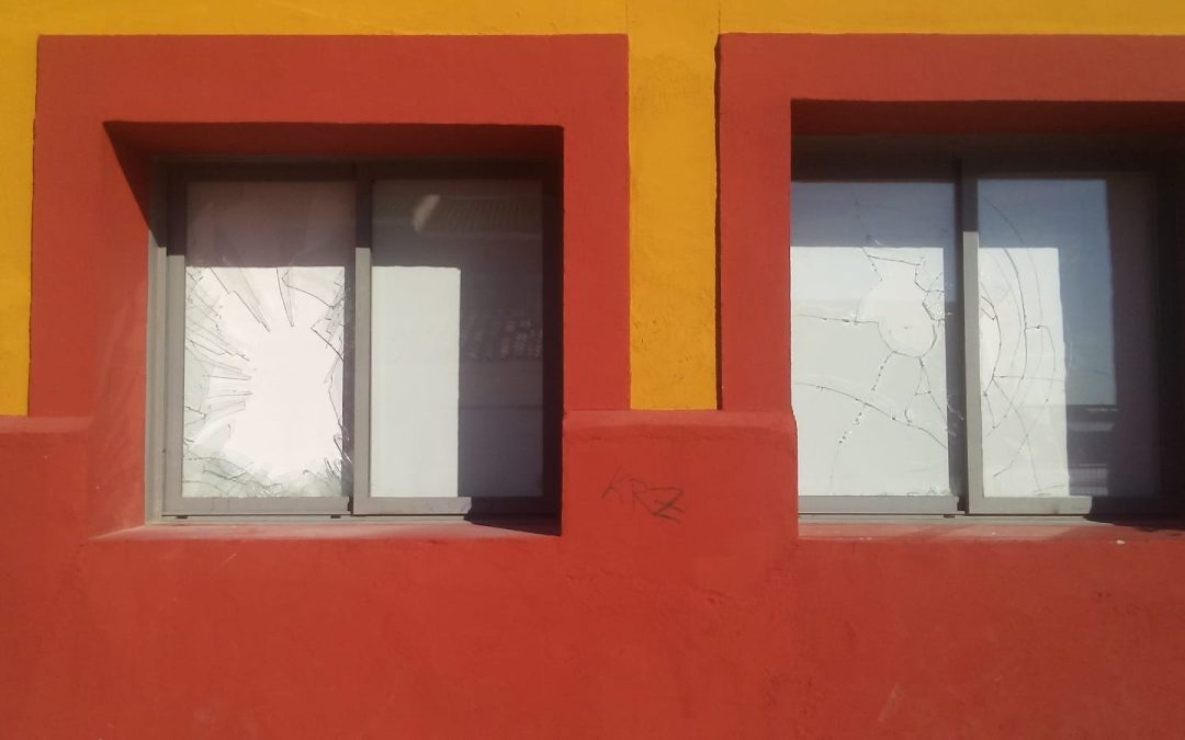 Se repiten los actos vandálicos en la sala de exposiciones Adolfo Suárez