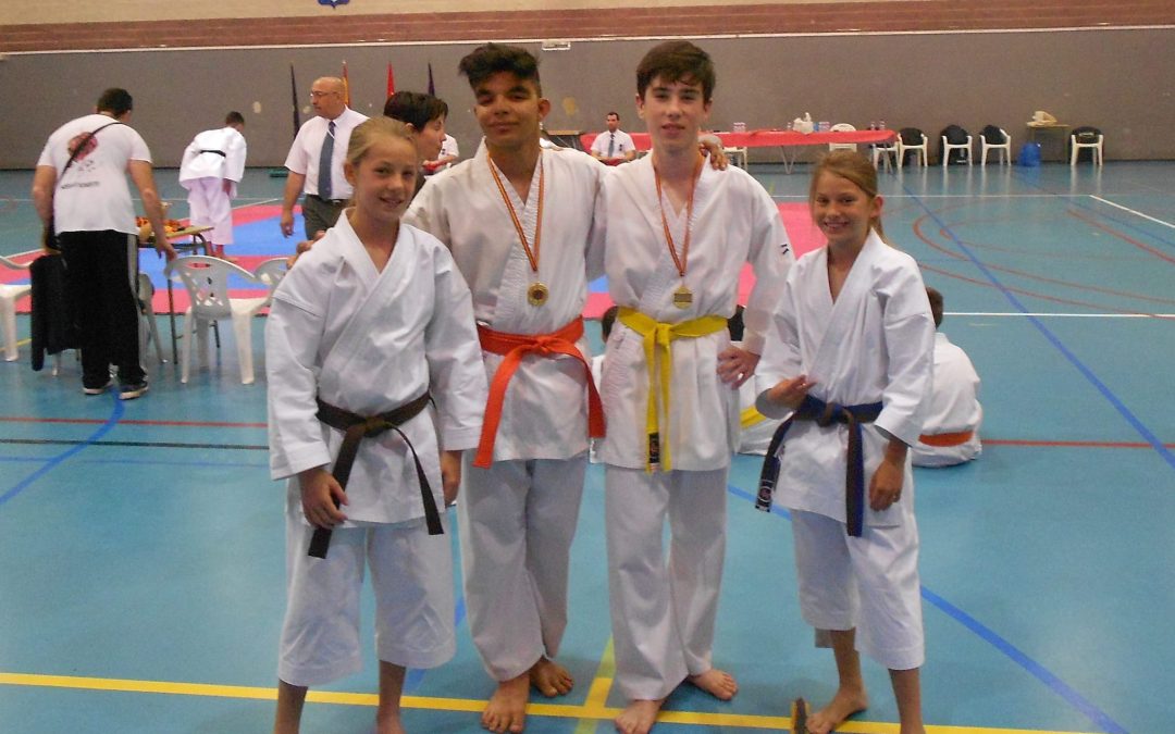 El karate velillero se alza con dos trofeos en Colmenar Viejo