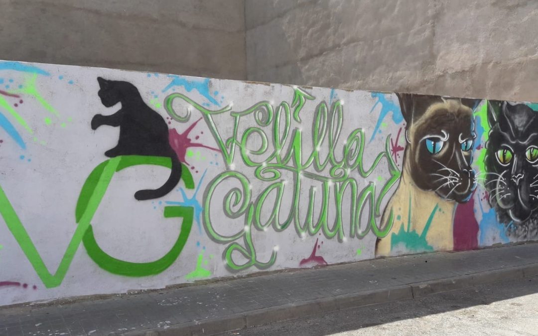 Nuevo mural en el solar municipal de la cl Madrid y cl Cataluña