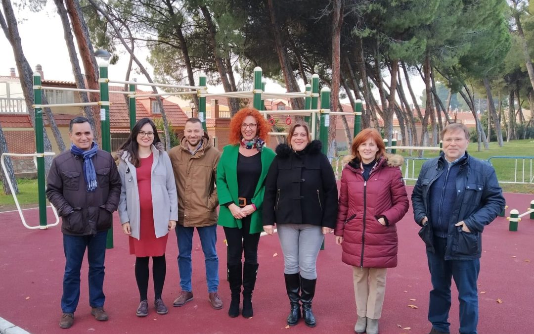 Ayer finalizaron las obras del nuevo parque de calistenia de Velilla