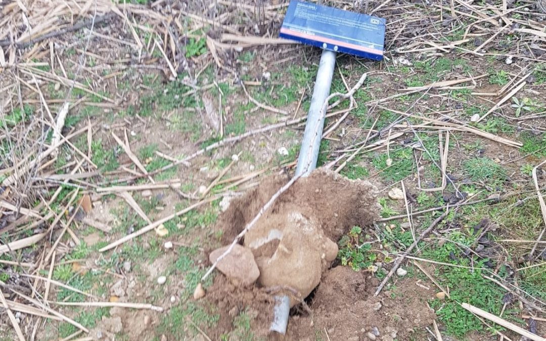 Este fin de semana el mobiliario ubicado en el entorno de la laguna El Raso, ha sido objeto de actos vandálicos