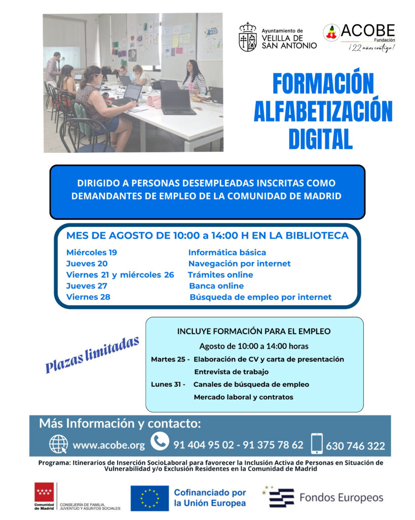 curso acobe alfabetizacion