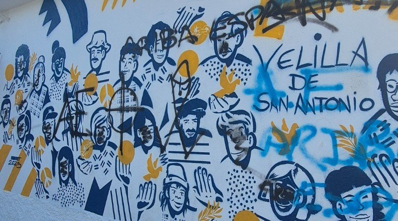 20260120 mural vandalizado web|20260120 vandalismo mural 50 años (2)