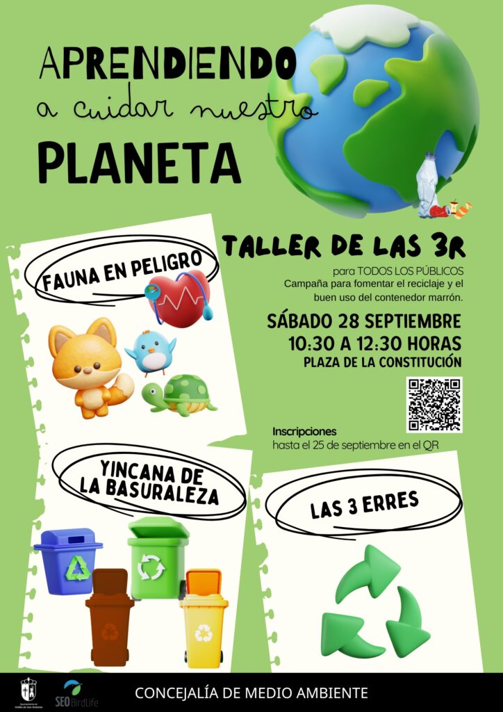 aprendiendo a cuidar nuestro planeta cartel