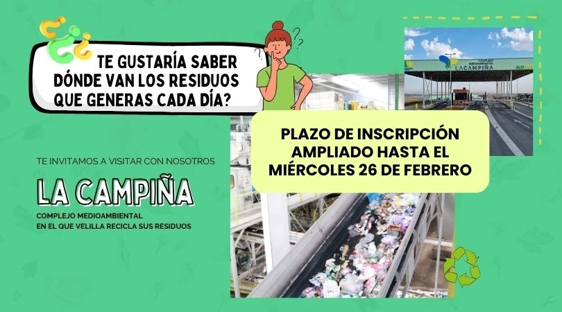 Visita a La Campiña, complejo en el que Velilla recicla sus residuos