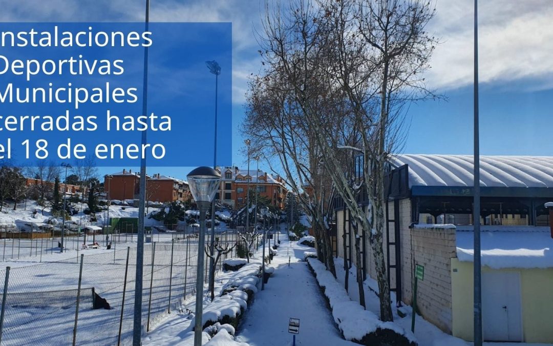 Instalaciones deportivas municipales cerradas hasta el 18 de enero