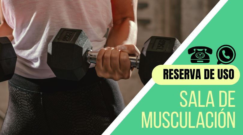 Reserva previa para el uso de la sala de musculación