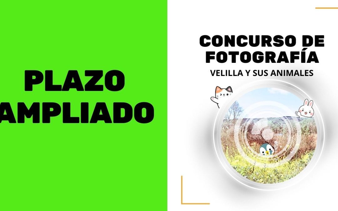 Ampliado el plazo para la presentación de fotografías del concurso de fotografía “Velilla y sus animales”