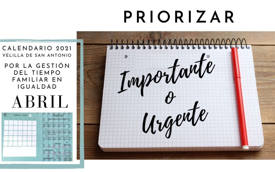 12 meses por la igualdad. Abril. Priorizar