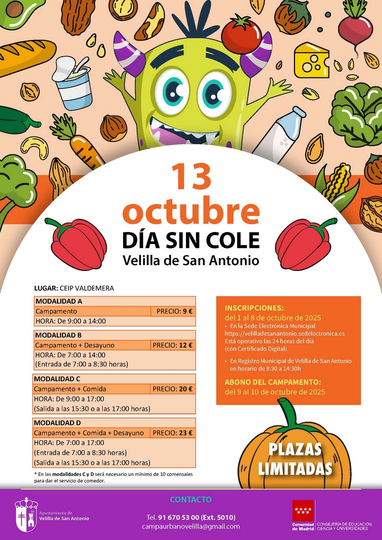 cartel campamento 13 oct