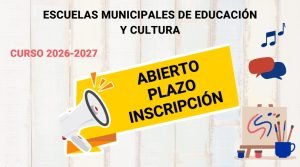 escuelas municipales educación y cultura 2026 2027