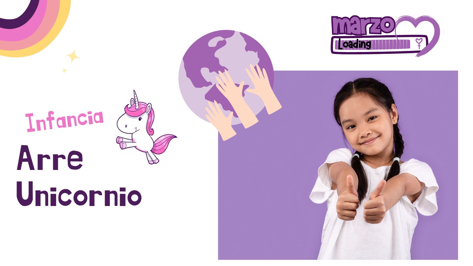 Club de ocio infantil ¡ARRE UNICORNIO! - Con todo al morado