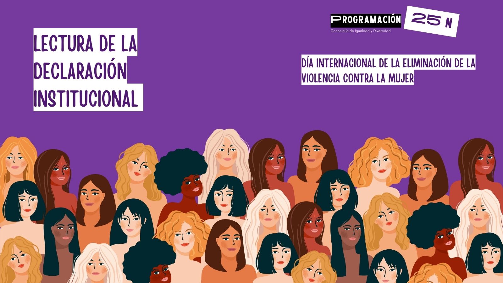 Lectura de la Declaración Institucional Día Internacional de la Eliminación de la Violencia contra la Mujer