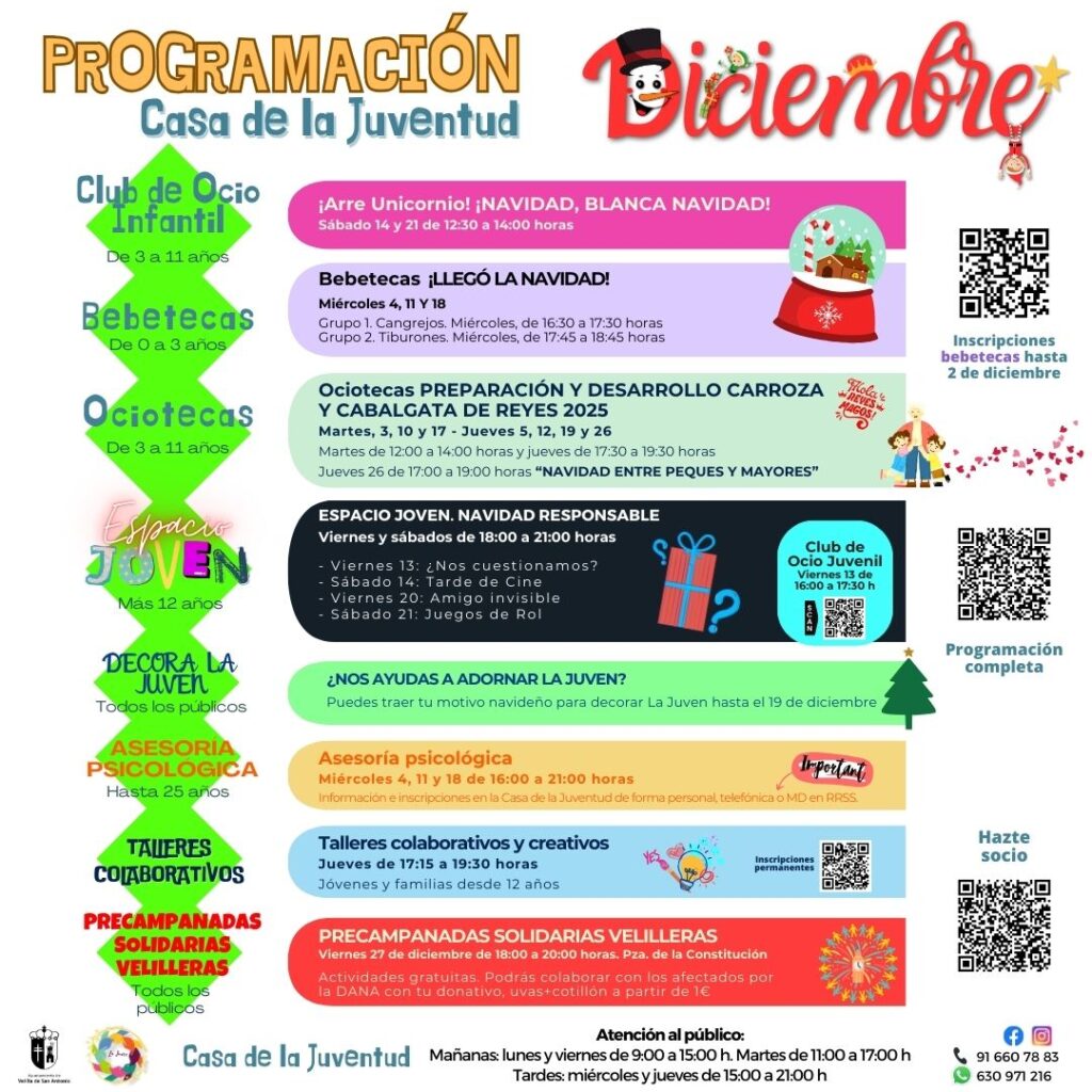 ig programacion juventud general diciembre