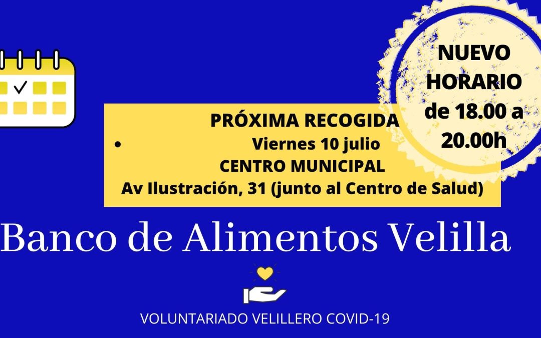 Nuevo horario Recogida Banco de Alimentos