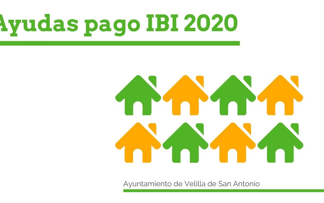 El 13 de enero comienza el plazo para solicitar las Ayudas para el Pago del IBI 2020