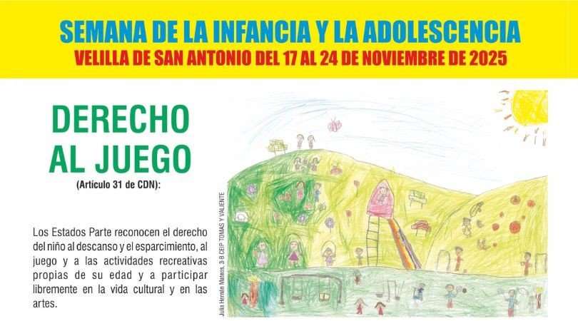 banner semana infan 2025|desplegable grande semana de la infancia 2025 velilla