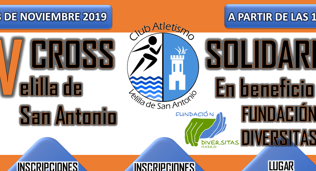 El próximo 3 de noviembre se celebrará el V Cross Solidario Velilla de San Antonio