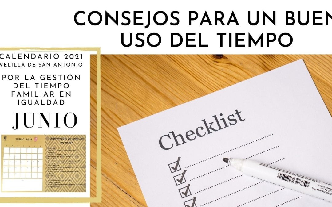 12 meses por la igualdad. Junio. Consejos para un buen uso del tiempo