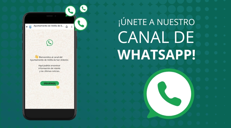 Nuevo canal de WhatsApp del Ayuntamiento de Velilla de San Antonio