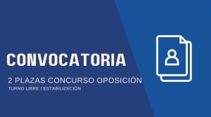 convocatoria 2 plazas estabiliz concurso oposicion web