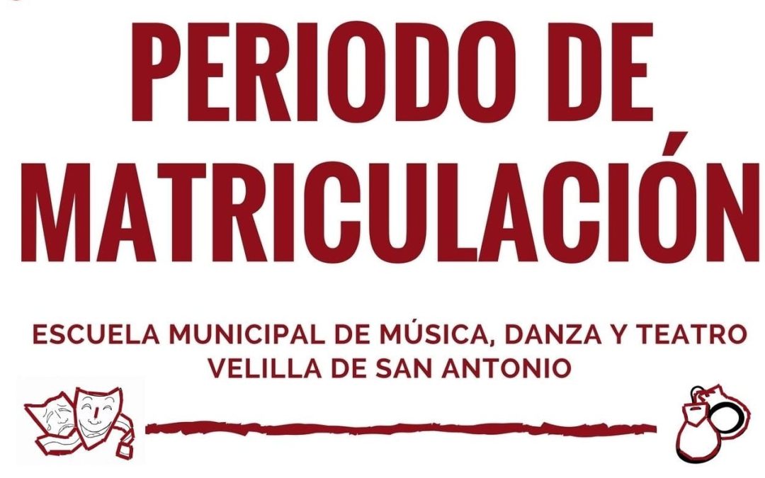 Periodo de matriculación en la EMMDT para el curso 2018-2019