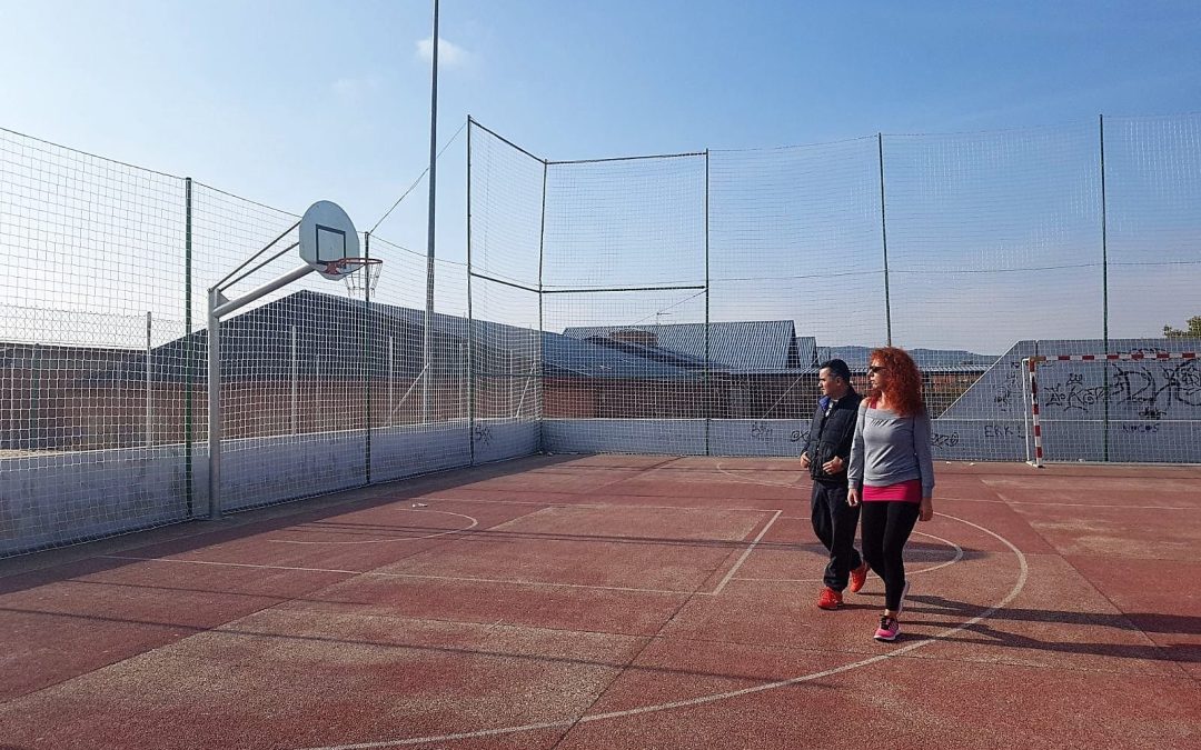 A punto de concluir las obras de las pistas polivalentes del Parque del Agua