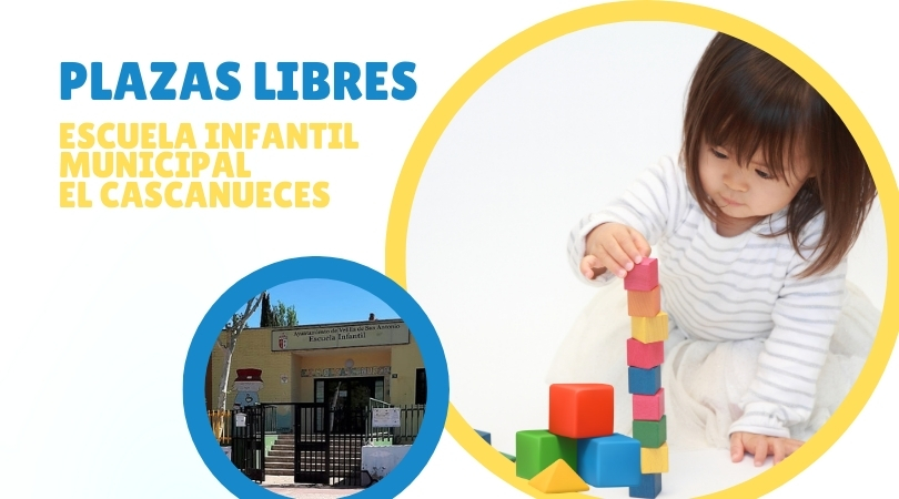 Plazas libres nivel 2-3 años en la Escuela Infantil Municipal