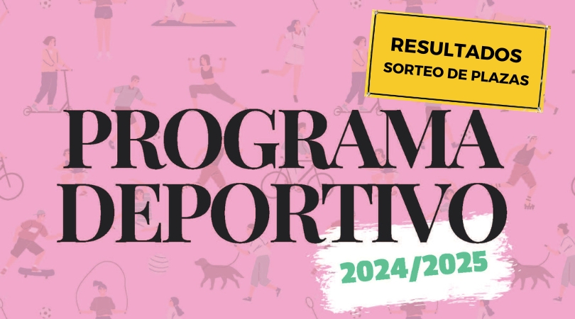 Resultados del sorteo de plazas de actividades deportivas 2024-2025