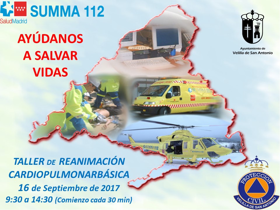 Taller RCP realizado por SUMMA 112 y Protección Civil Velilla