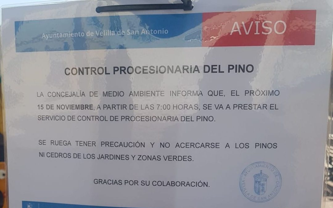 Programa de Control de la Procesionaria del Pino en Velilla